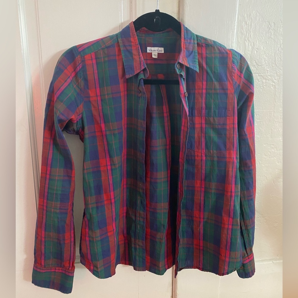 Steven Alan Reverse Seam Shirt Size Small